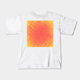 Abstract Diagonal Line Pattern Kids T-Shirt